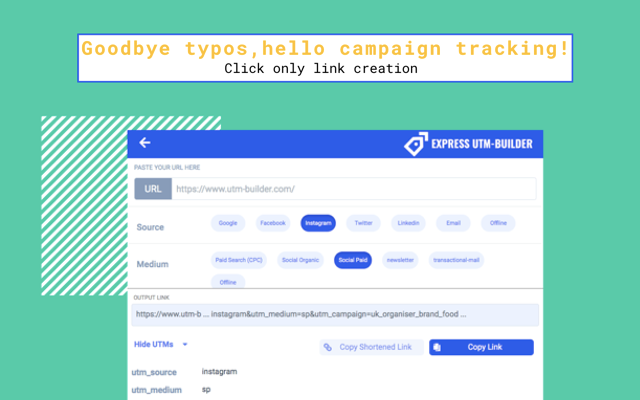 Express UTM-Builder chrome谷歌浏览器插件_扩展第3张截图