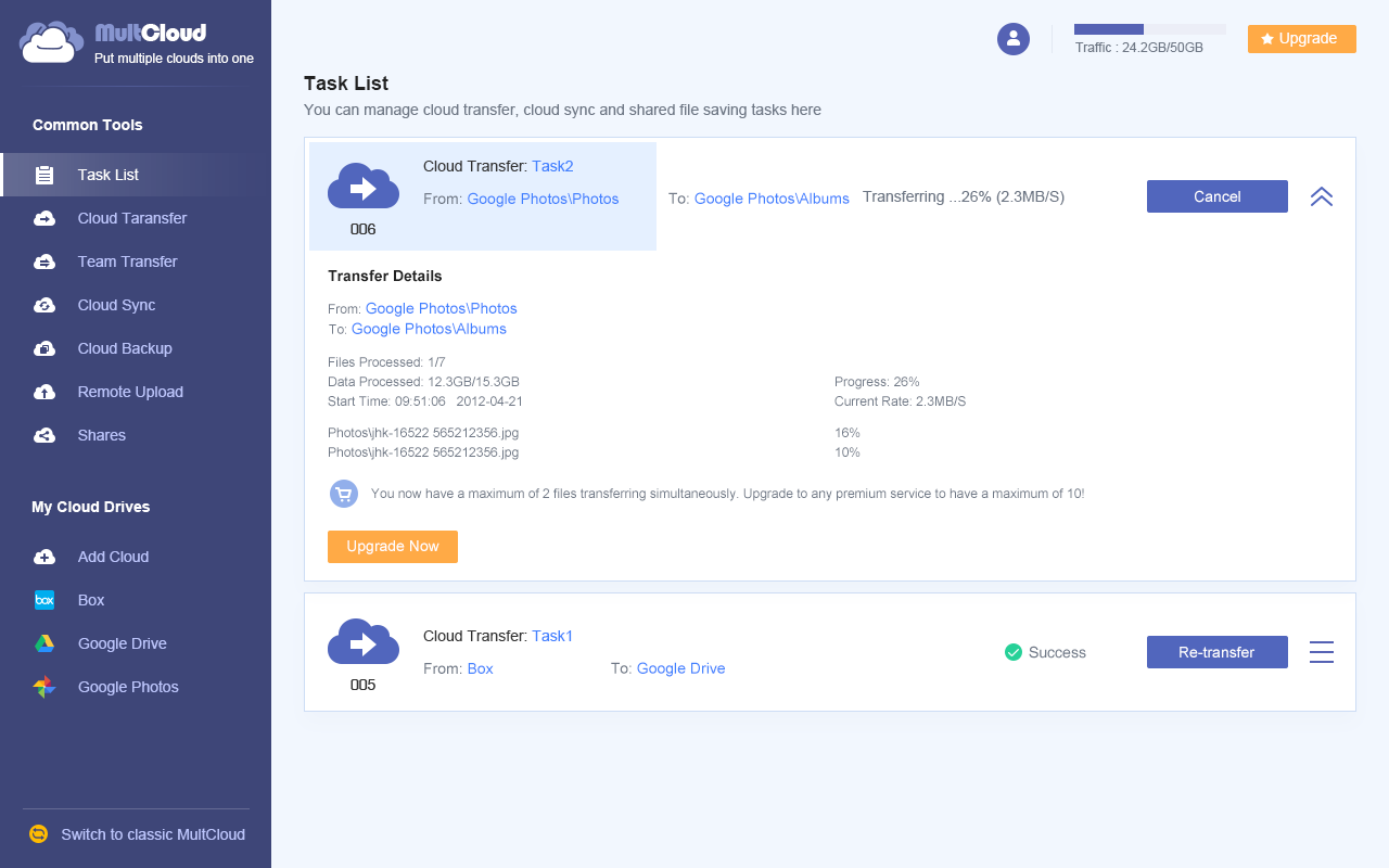 Transfer Google Photos to another Account chrome谷歌浏览器插件_扩展第2张截图