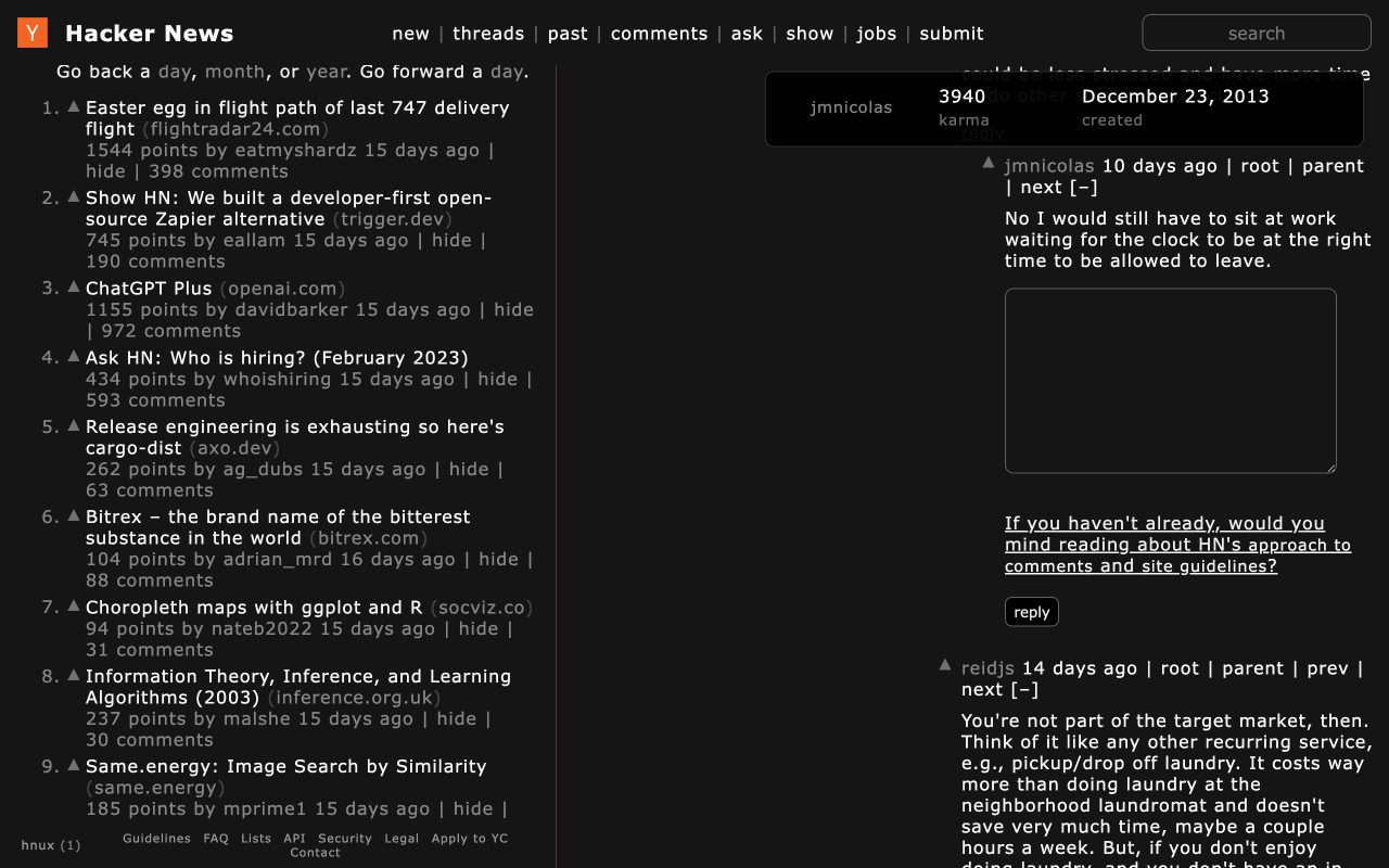 Hacker News UX chrome谷歌浏览器插件_扩展第3张截图
