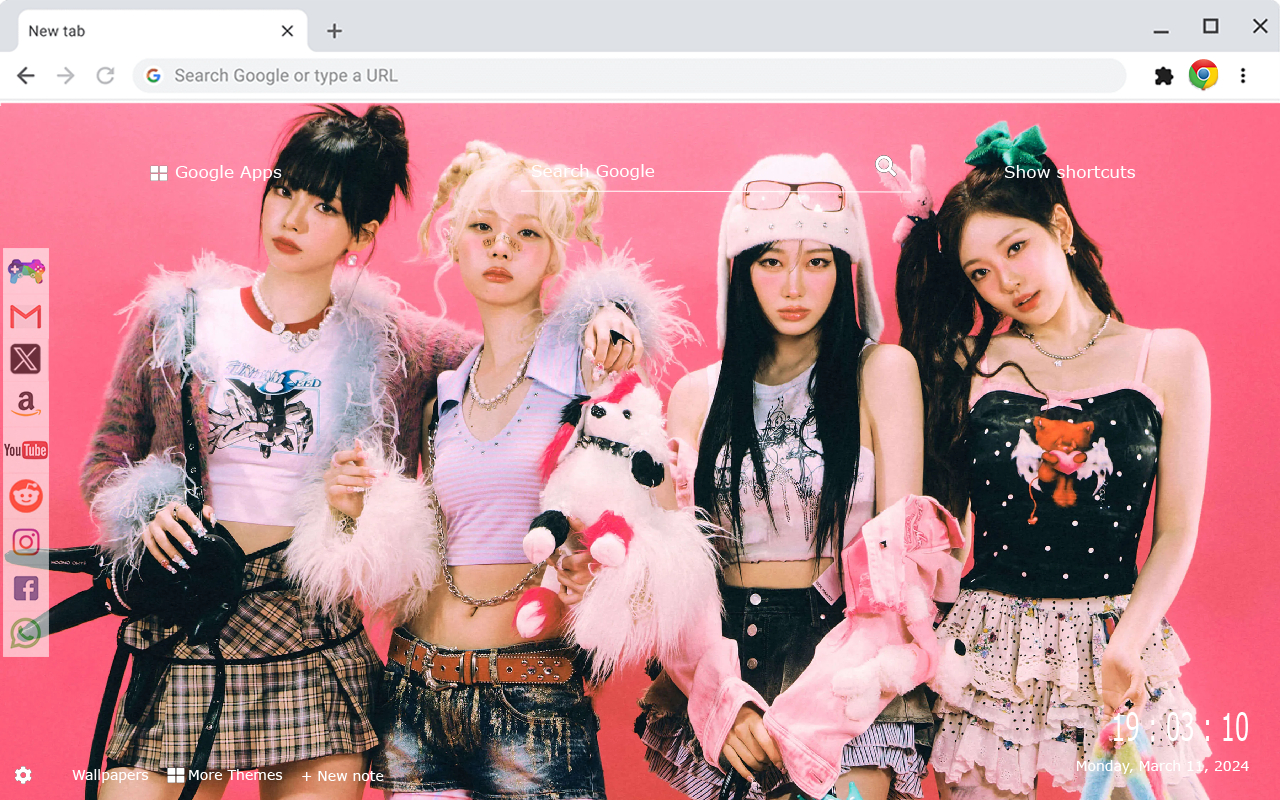 Aespa Wallpapers New Tab by Gameograf chrome谷歌浏览器插件_扩展第2张截图