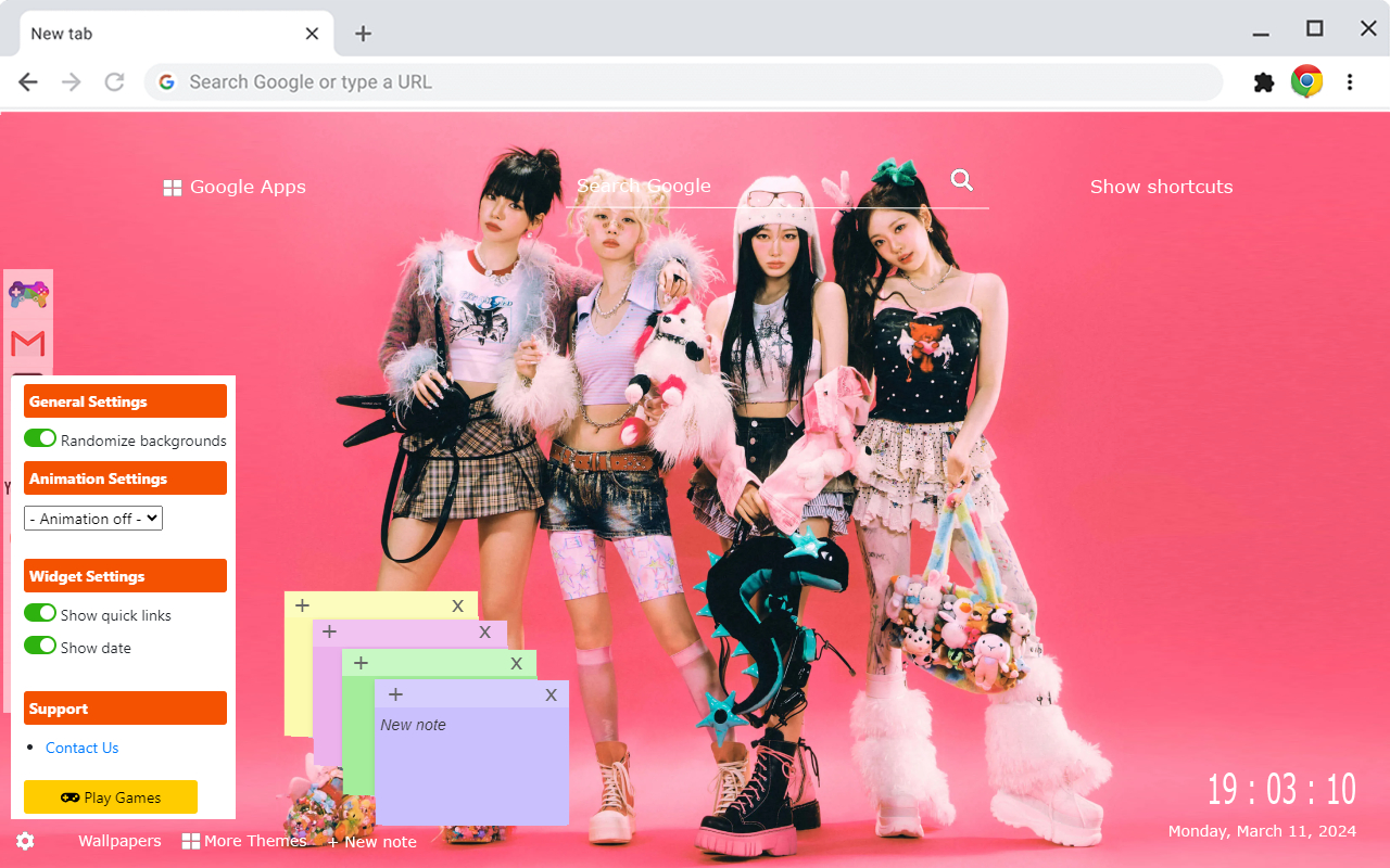 Aespa Wallpapers New Tab by Gameograf chrome谷歌浏览器插件_扩展第3张截图