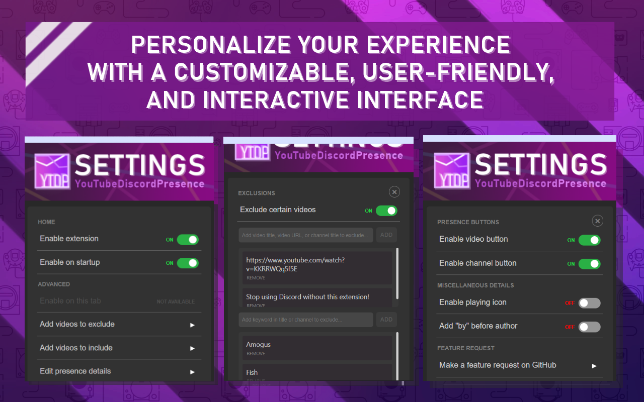 YouTubeDiscordPresence chrome谷歌浏览器插件_扩展第3张截图