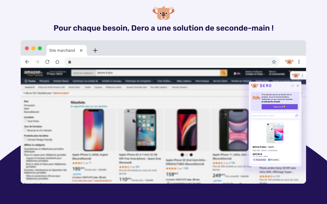 Dero - Buy Less Or Secondhand chrome谷歌浏览器插件_扩展第1张截图