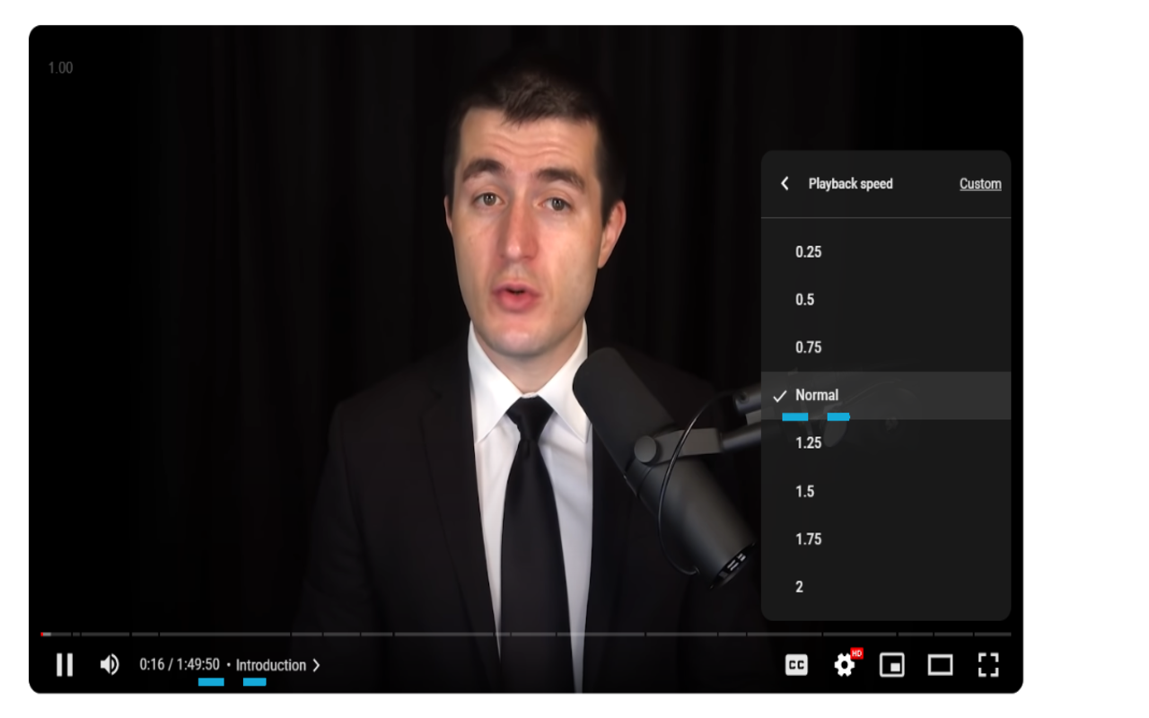 Playback Speed Time chrome谷歌浏览器插件_扩展第1张截图