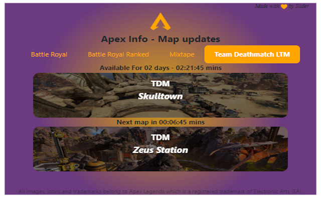 Apex Legends Map Updates chrome谷歌浏览器插件_扩展第4张截图