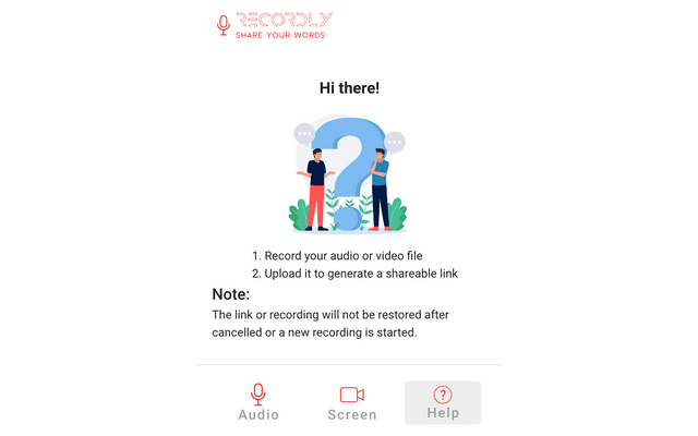 Recordly - share your words chrome谷歌浏览器插件_扩展第1张截图