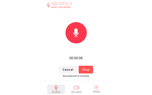 Recordly - share your words chrome谷歌浏览器插件_扩展第4张截图