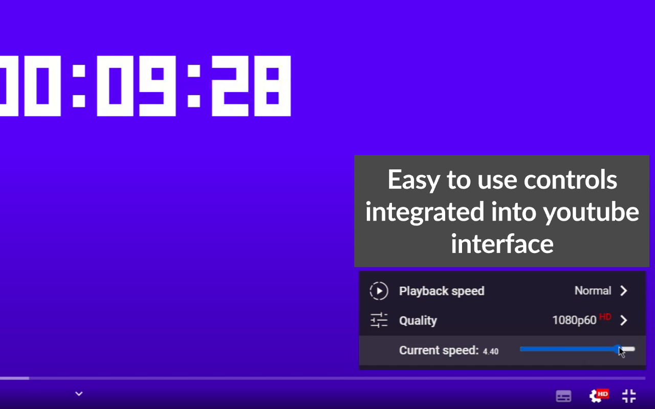 Custom Youtube Playback Speed chrome谷歌浏览器插件_扩展第3张截图