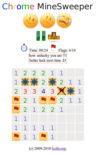 KMineSweeper chrome谷歌浏览器插件_扩展第2张截图