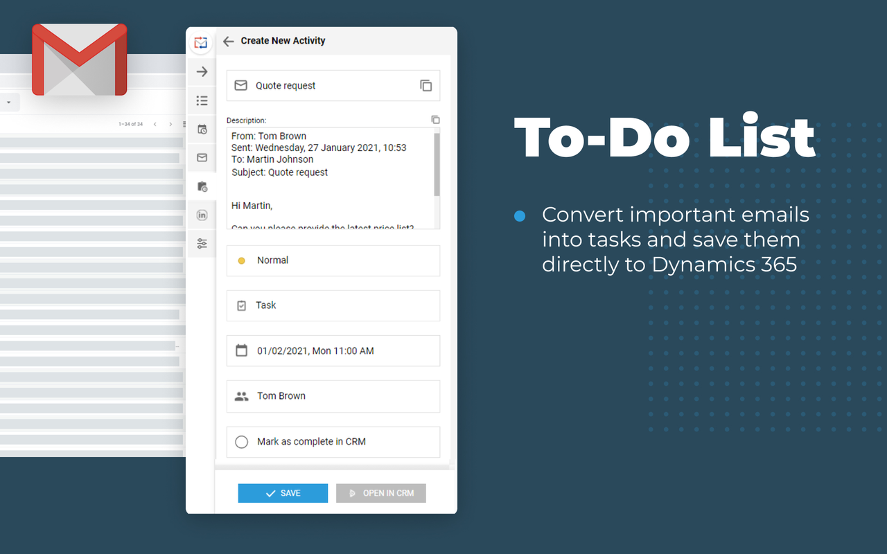Dynamics 365 Integration for Gmail chrome谷歌浏览器插件_扩展第4张截图