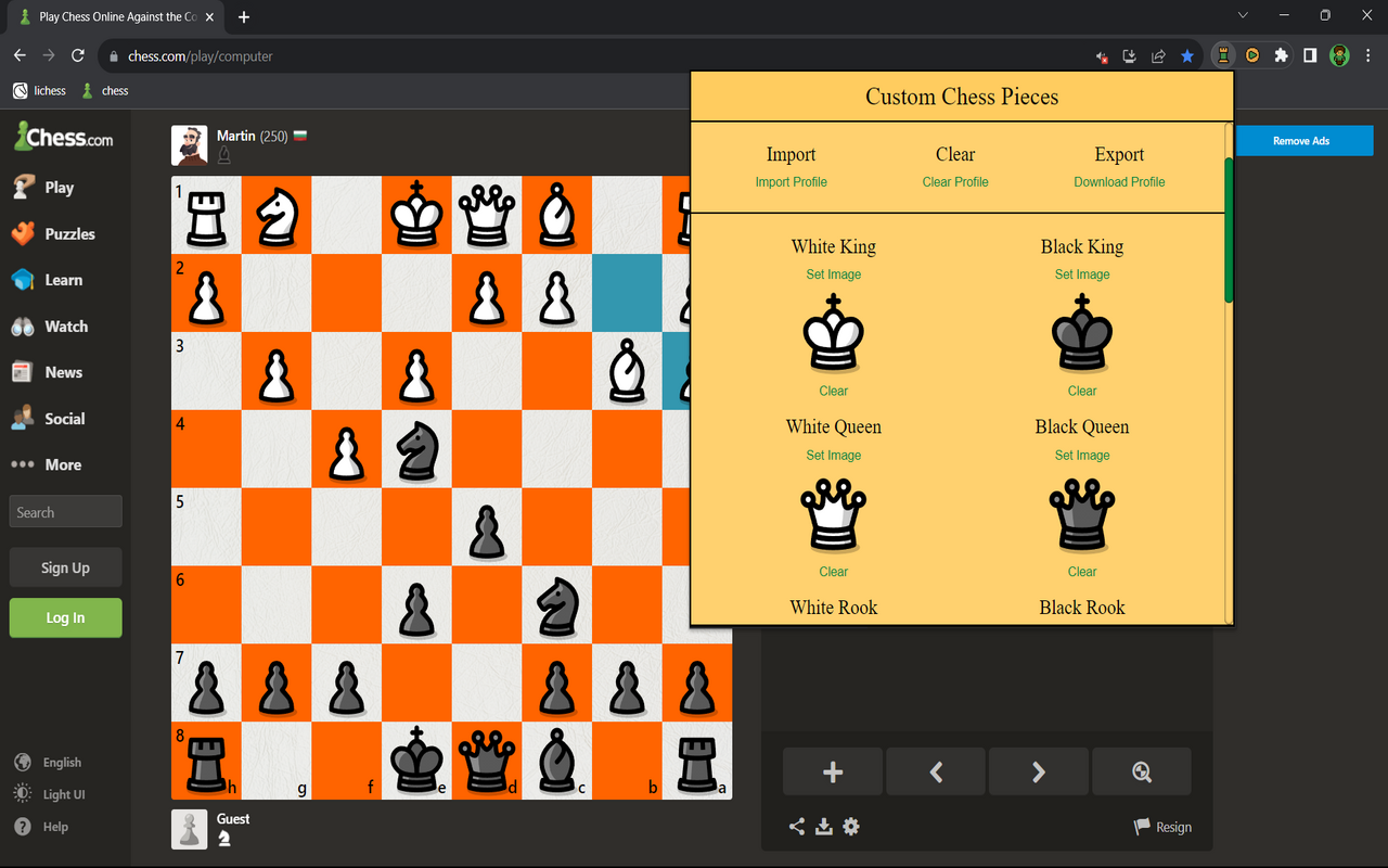 Custom Chess Pieces chrome谷歌浏览器插件_扩展第2张截图