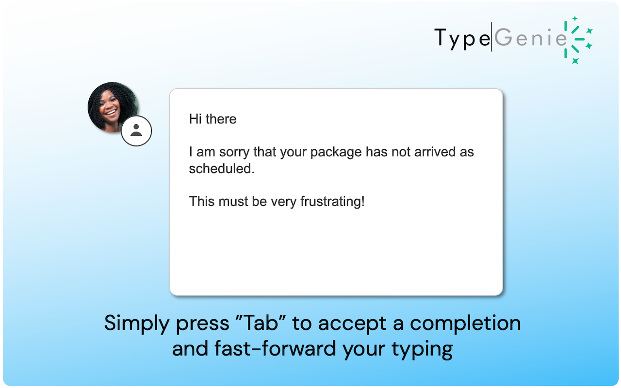 TypeGenie for Zendesk Chat chrome谷歌浏览器插件_扩展第1张截图