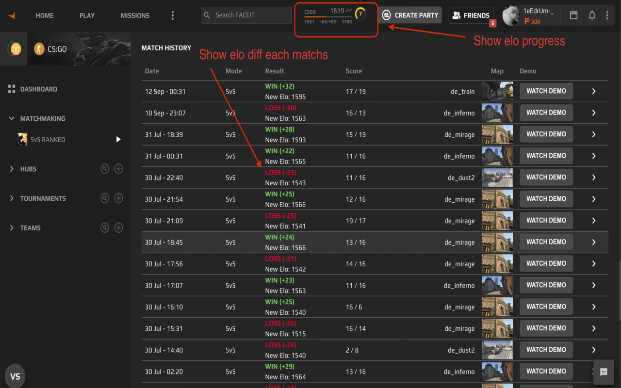 Faceit Exts chrome谷歌浏览器插件_扩展第2张截图