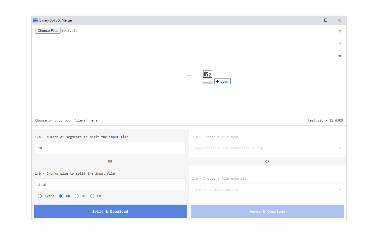 Binary Split & Merge chrome谷歌浏览器插件_扩展第1张截图