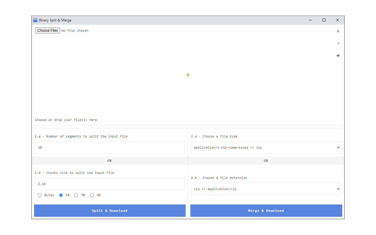 Binary Split & Merge chrome谷歌浏览器插件_扩展第3张截图