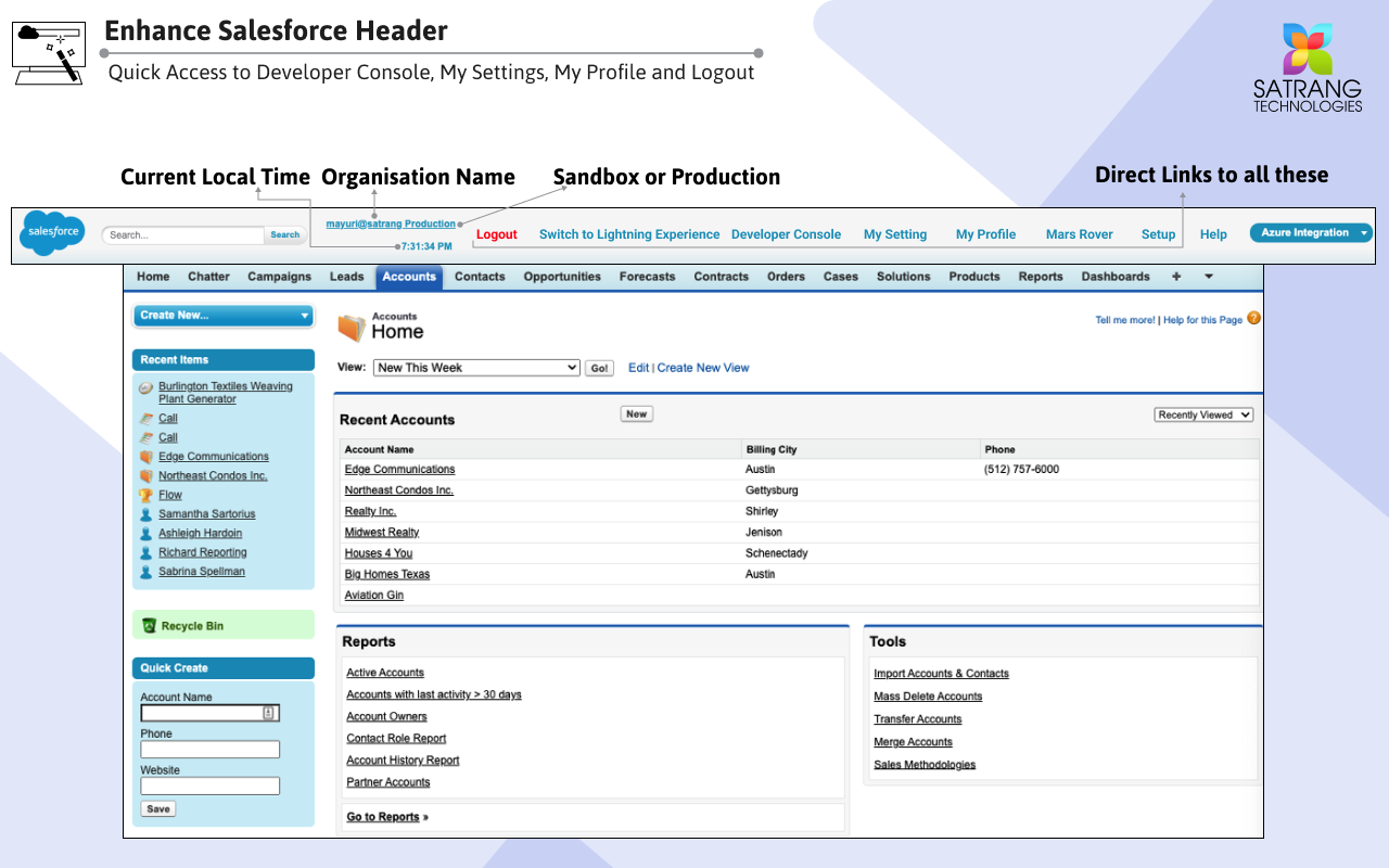 Enhance Salesforce Header chrome谷歌浏览器插件_扩展第1张截图