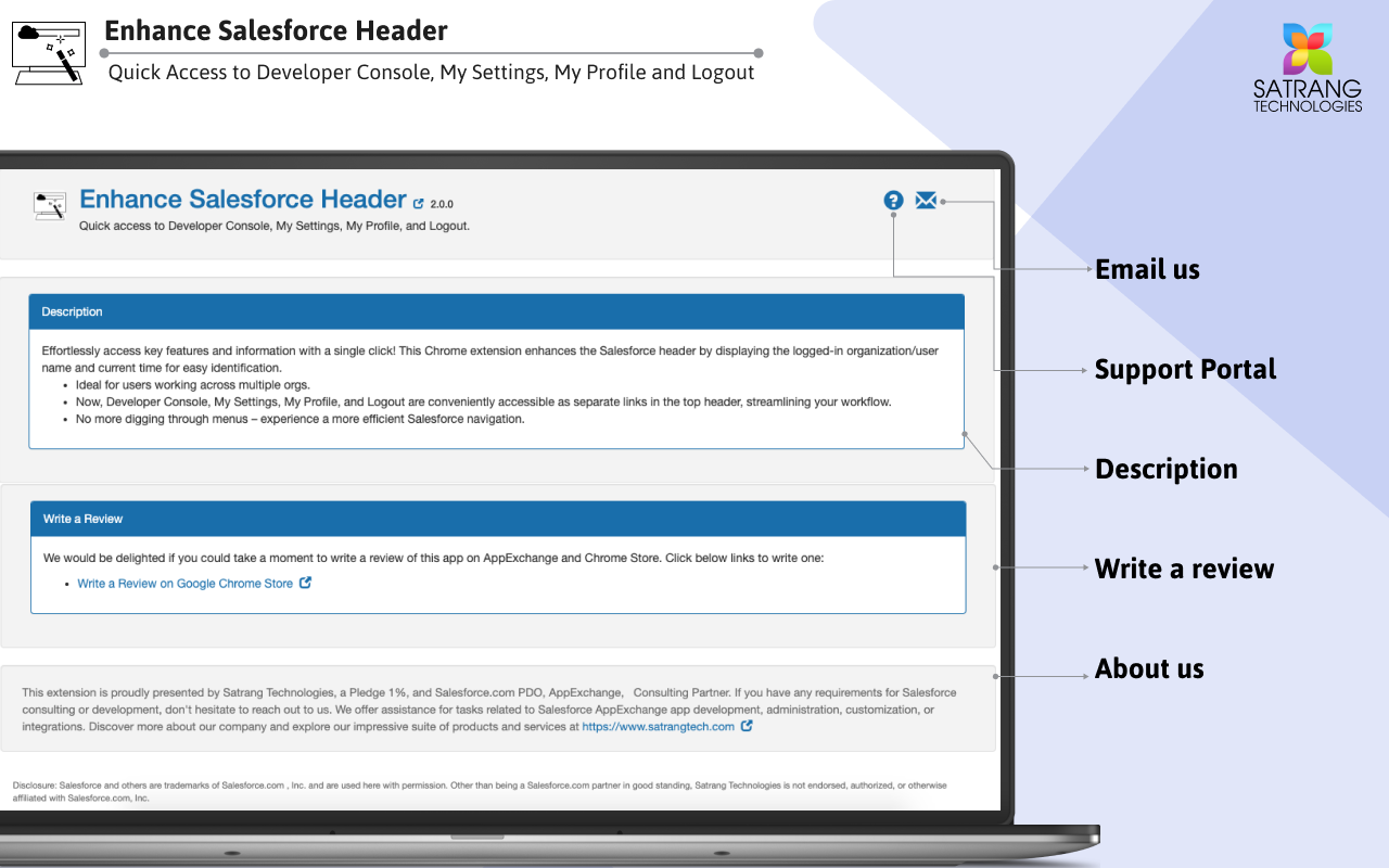 Enhance Salesforce Header chrome谷歌浏览器插件_扩展第2张截图