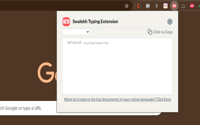 Swalekh Multilingual Typing chrome谷歌浏览器插件_扩展第2张截图