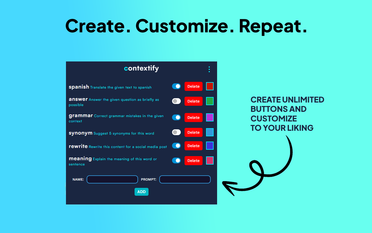 Contextify chrome谷歌浏览器插件_扩展第4张截图