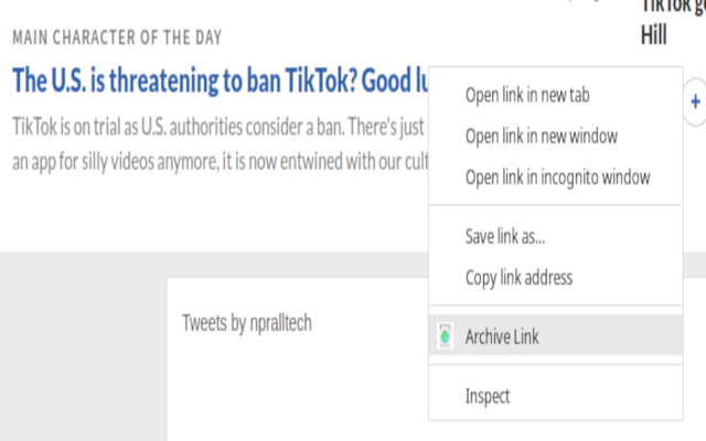 ArchiveClick chrome谷歌浏览器插件_扩展第1张截图
