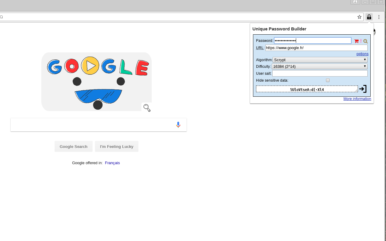 UniquePasswordBuider chrome谷歌浏览器插件_扩展第2张截图