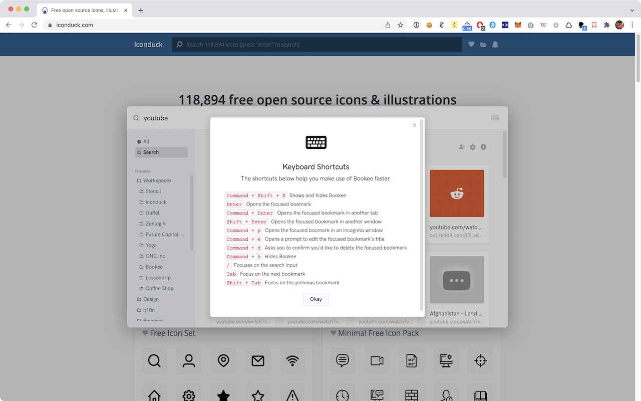 Bookee - Instant Bookmark Manager chrome谷歌浏览器插件_扩展第3张截图
