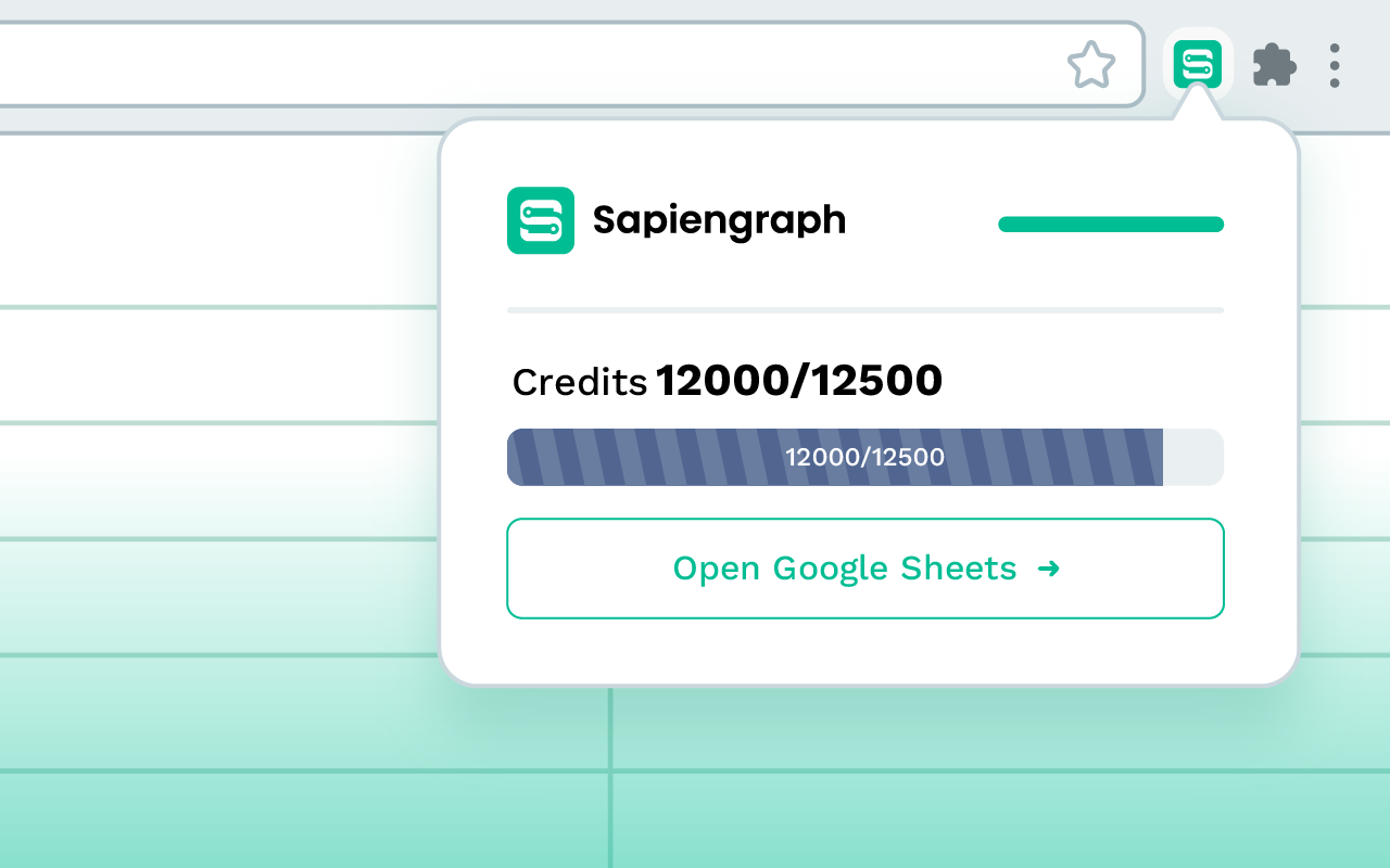 Sapiengraph - Fresh B2B Data in Sheets chrome谷歌浏览器插件_扩展第3张截图