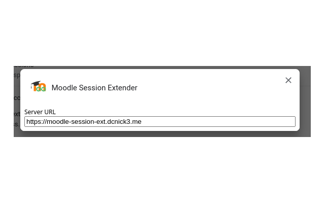 Moodle Session Extender chrome谷歌浏览器插件_扩展第2张截图