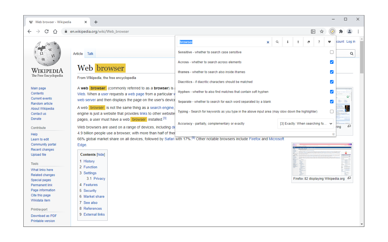 Search Highlighter chrome谷歌浏览器插件_扩展第1张截图