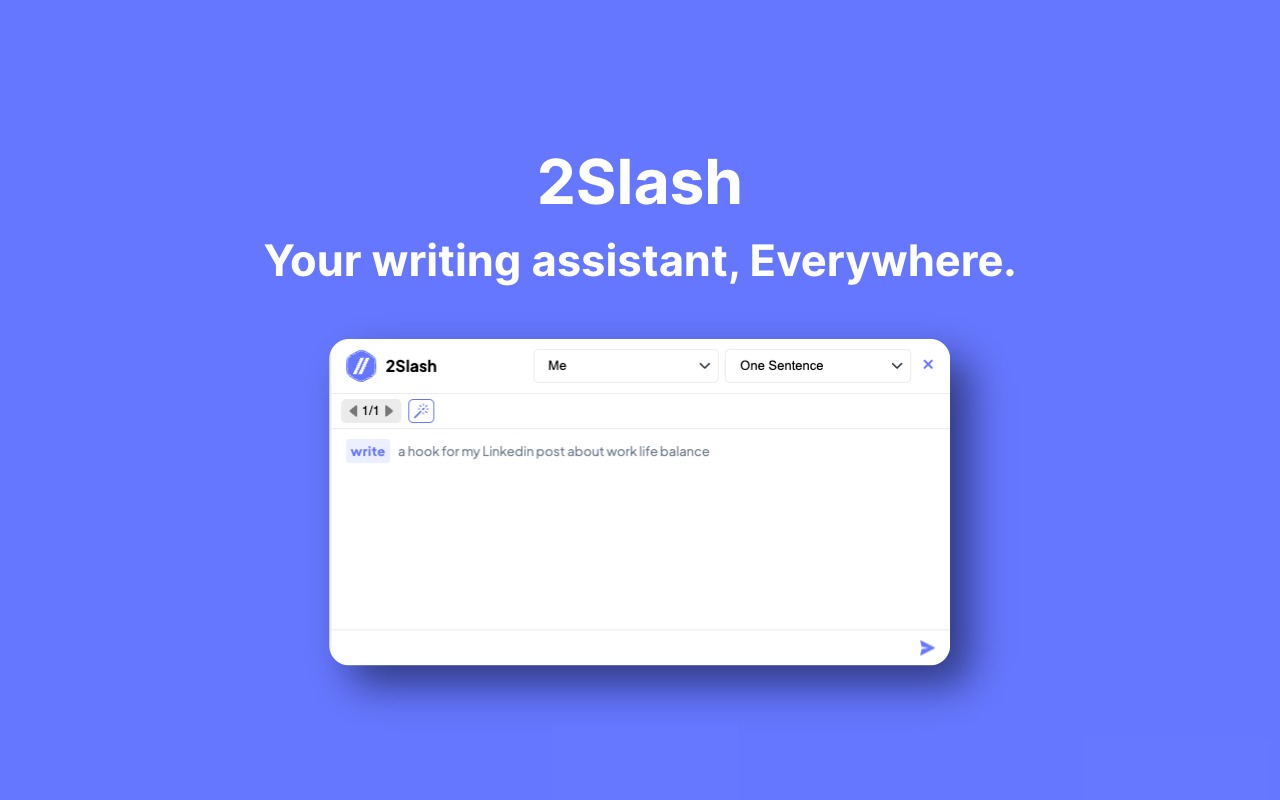 2Slash chrome谷歌浏览器插件_扩展第1张截图