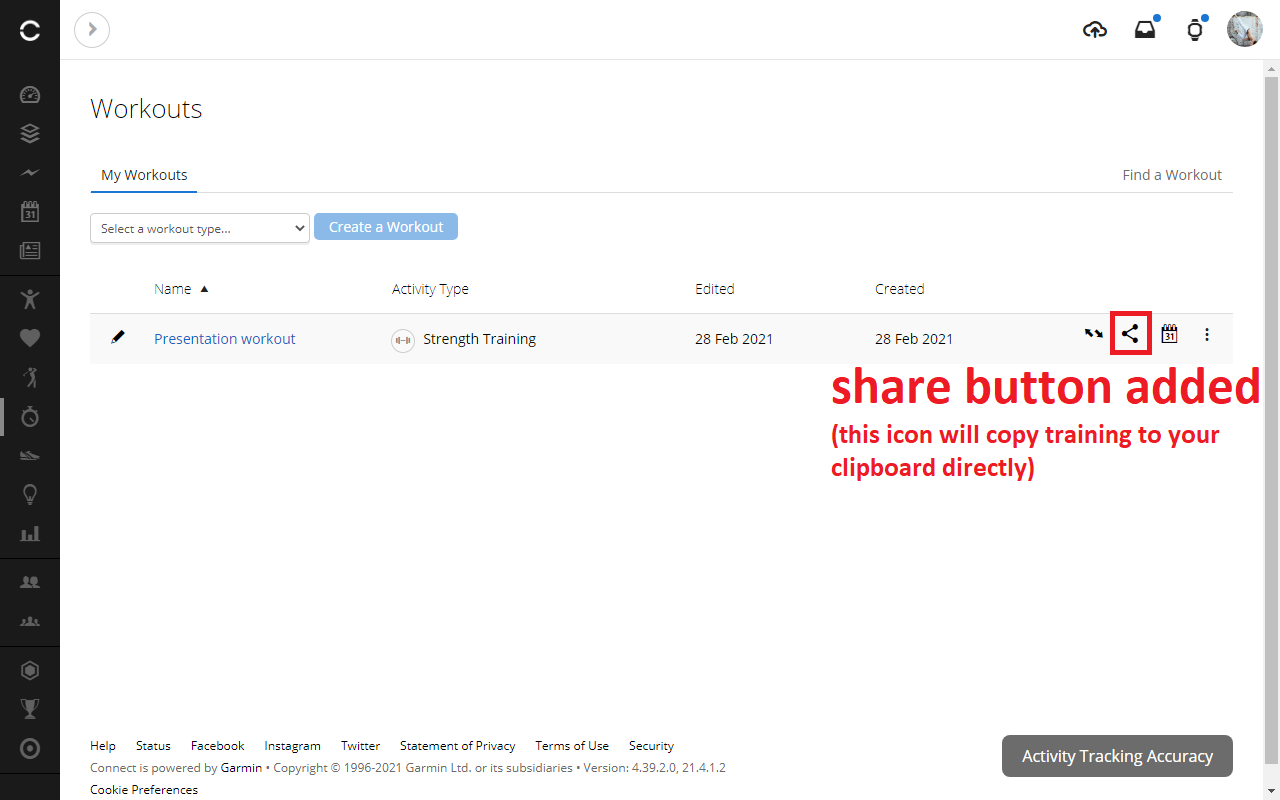 Garmin Connect training share chrome谷歌浏览器插件_扩展第4张截图