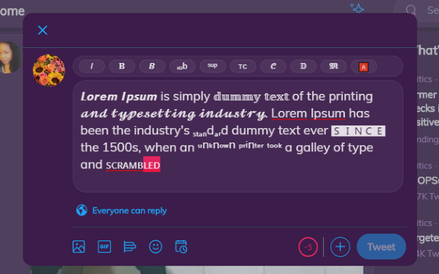 Twitter Lume Reskin chrome谷歌浏览器插件_扩展第4张截图