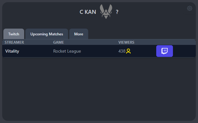 CKANVITA - Vitality matches & streams chrome谷歌浏览器插件_扩展第1张截图