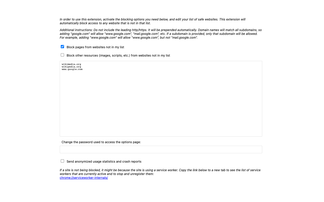 YAM Allowlist Manager chrome谷歌浏览器插件_扩展第1张截图