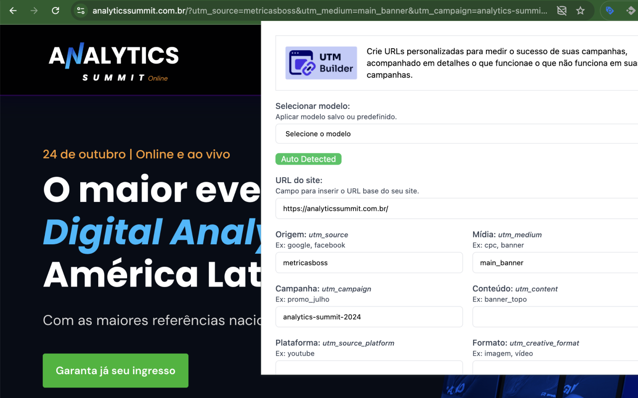 Utm builder chrome谷歌浏览器插件_扩展第1张截图