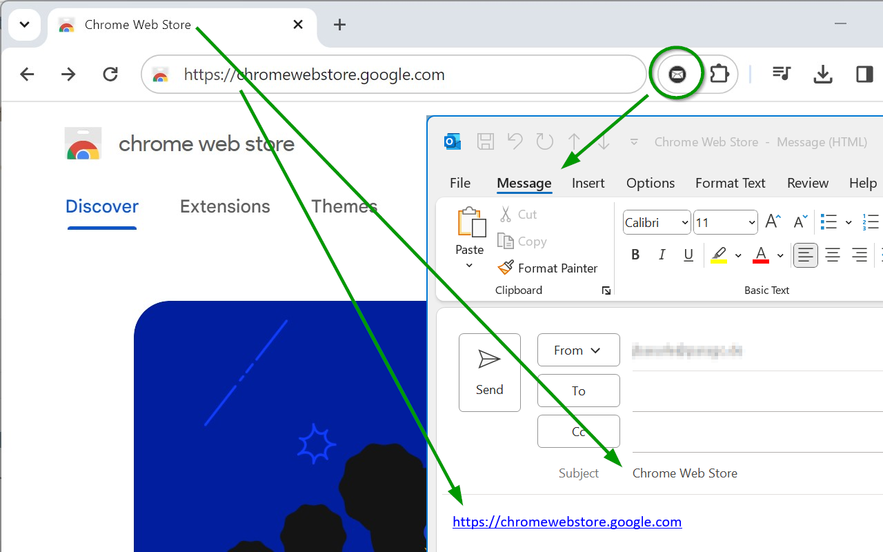 Send URL by Email chrome谷歌浏览器插件_扩展第1张截图