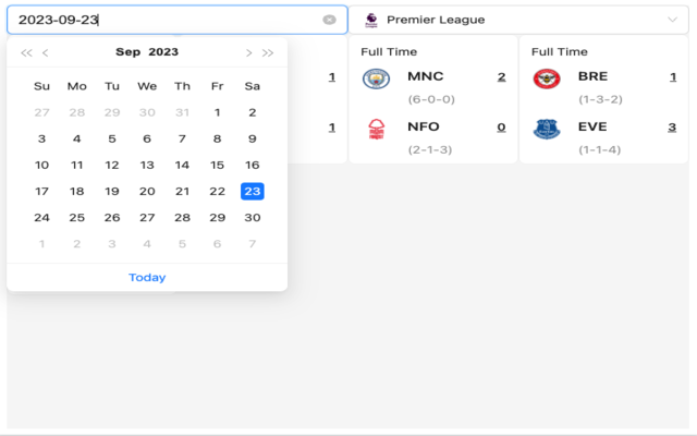 European Football Leagues Score chrome谷歌浏览器插件_扩展第1张截图