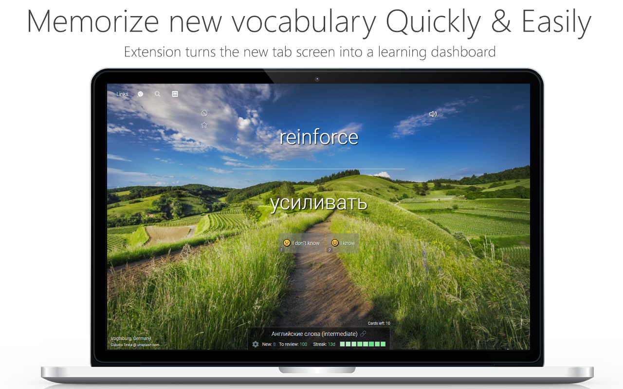 Studylib New Tab - Startpage with flashcards chrome谷歌浏览器插件_扩展第1张截图