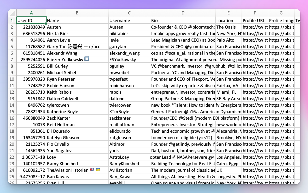 xExport: Export Twitter Followers & Following chrome谷歌浏览器插件_扩展第2张截图