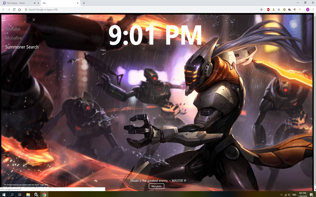 New Tab League of Legends chrome谷歌浏览器插件_扩展第1张截图