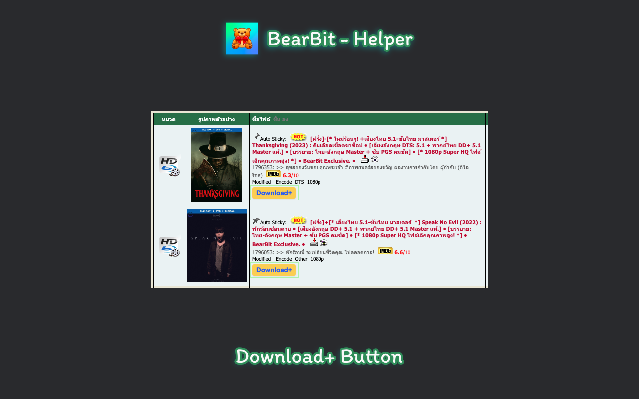 BearBit Helper chrome谷歌浏览器插件_扩展第1张截图