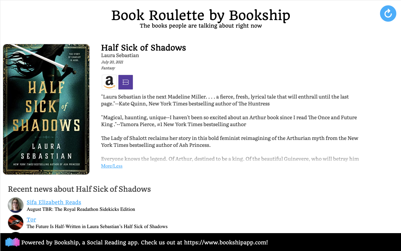 Book Roulette by Bookship chrome谷歌浏览器插件_扩展第2张截图