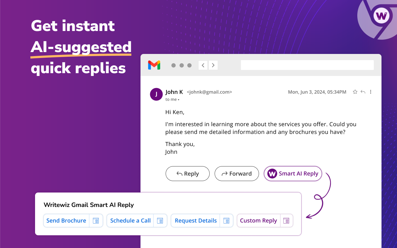 Writewiz: AI Content Creator & Writing Tool chrome谷歌浏览器插件_扩展第4张截图