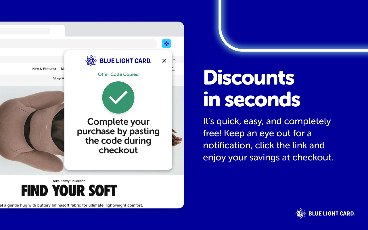 Blue Light Card - Save big on the brands you love chrome谷歌浏览器插件_扩展第1张截图