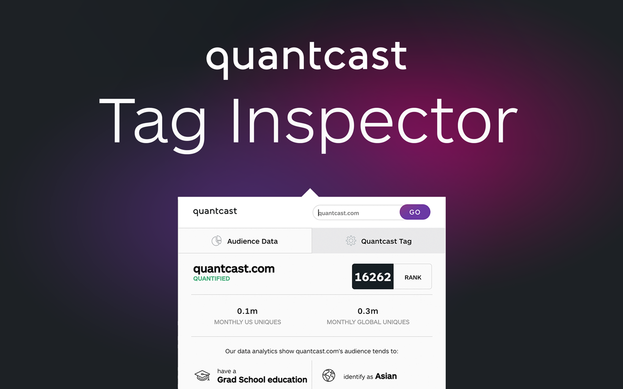 Quantcast - Tag Inspector chrome谷歌浏览器插件_扩展第2张截图