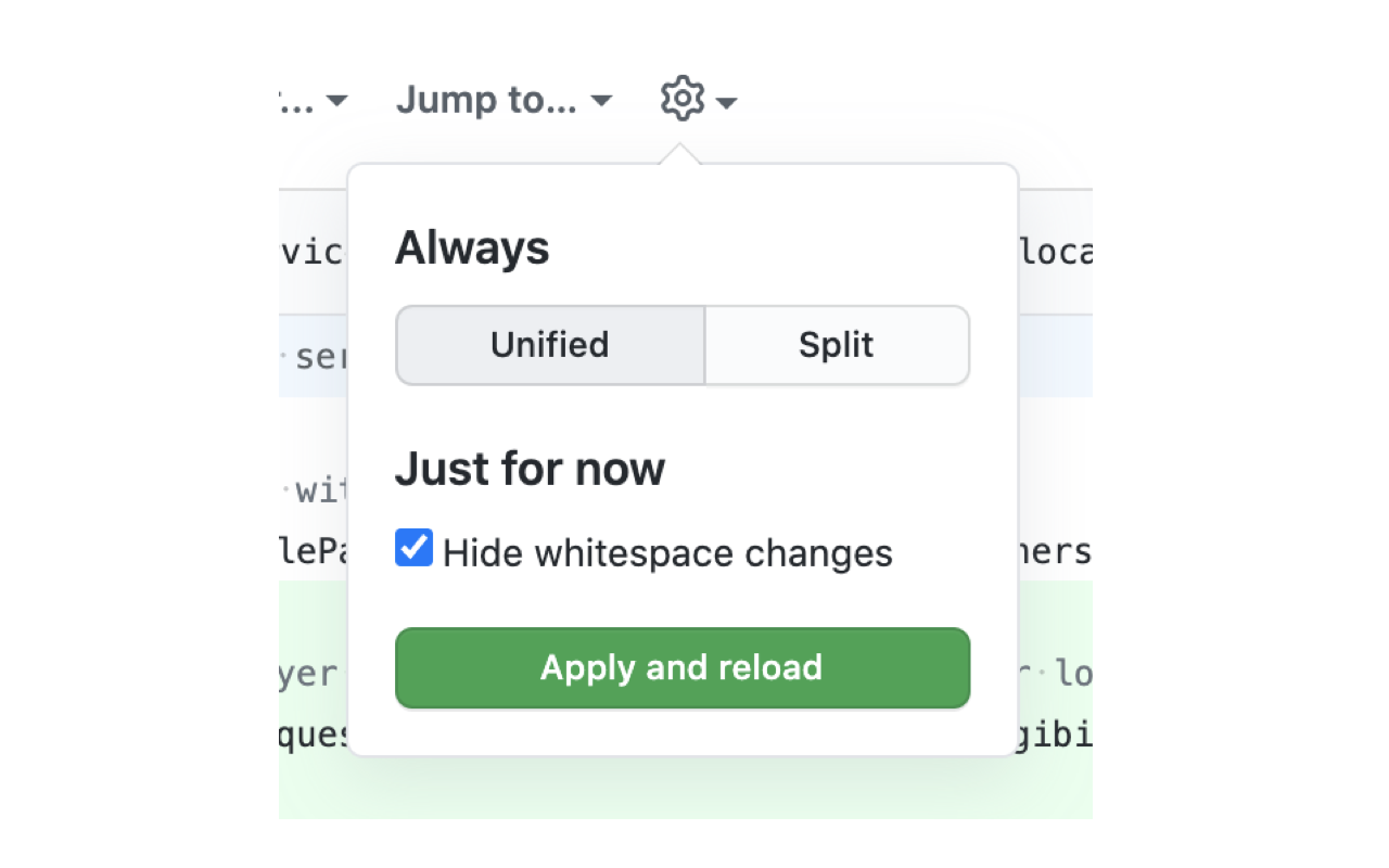 GitHub Whitespace chrome谷歌浏览器插件_扩展第2张截图