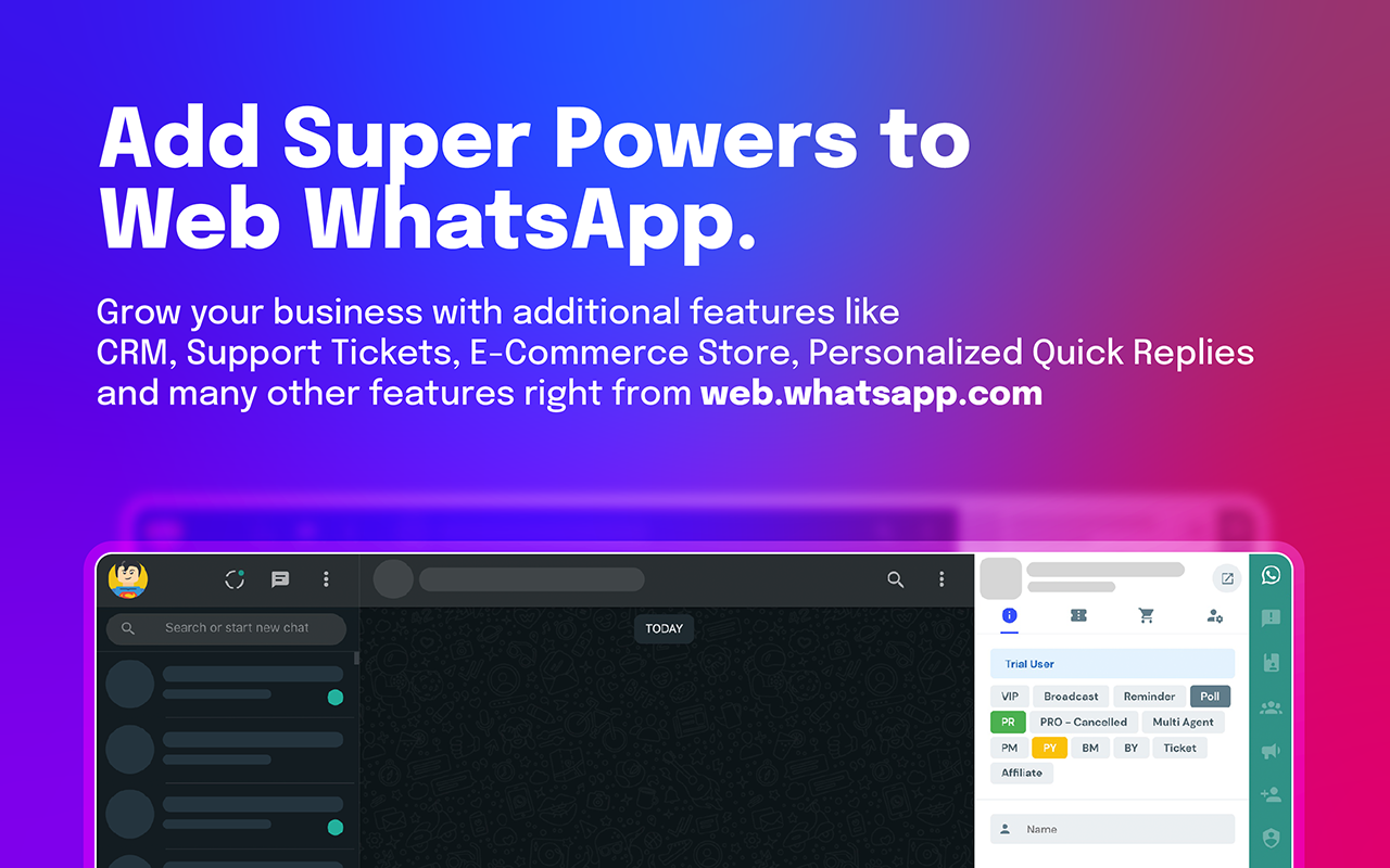 Vepaar - CRM for WhatsApp chrome谷歌浏览器插件_扩展第2张截图