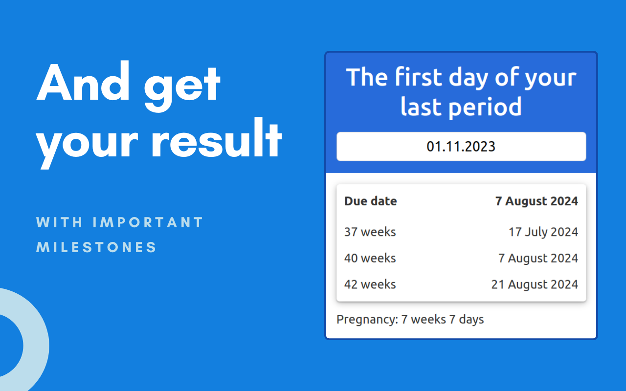 怀孕预产期计算器 chrome谷歌浏览器插件_扩展第1张截图