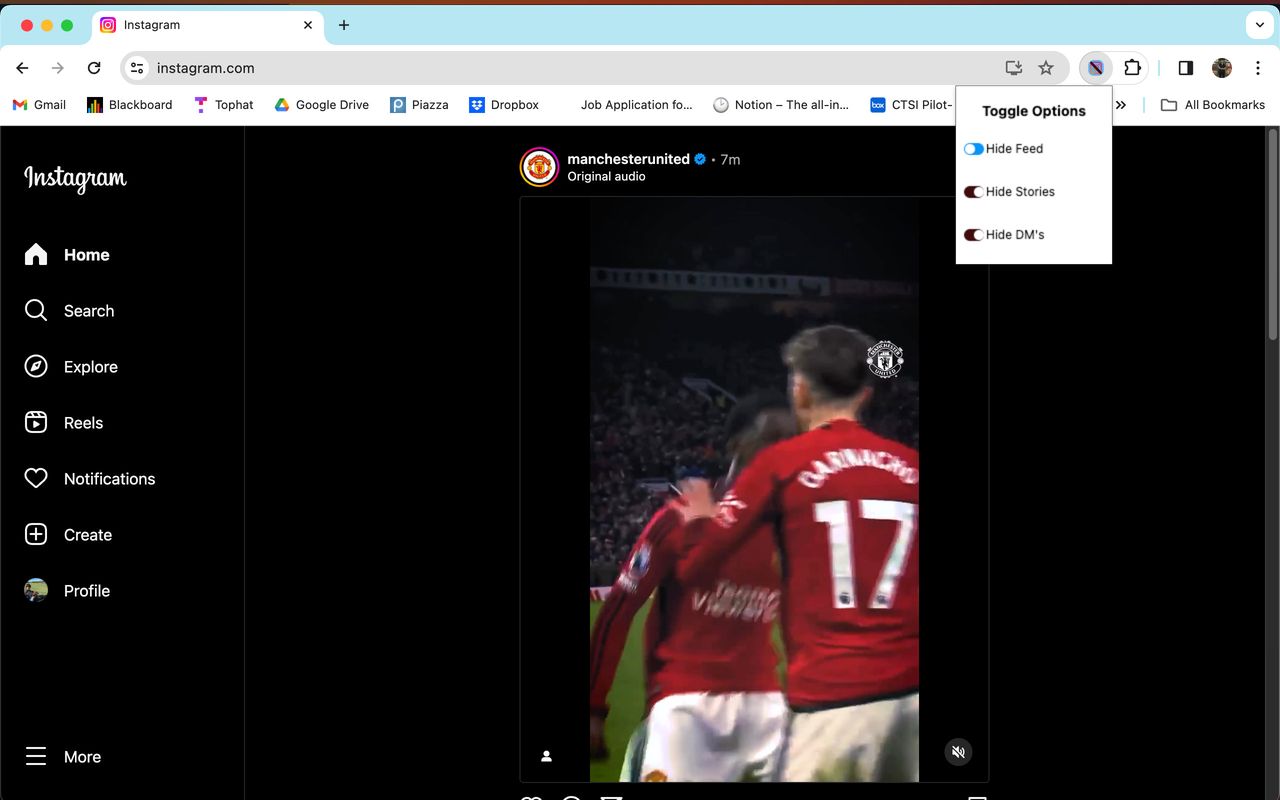 Insta Content Blocker chrome谷歌浏览器插件_扩展第1张截图