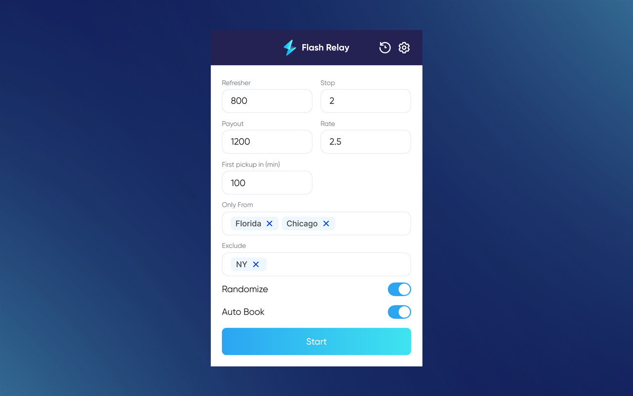 FlashRelay Auto Refresher and Auto Booker for Amazon Relay chrome谷歌浏览器插件_扩展第3张截图